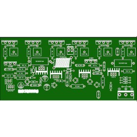 Resim 300 Watt Tek Kanal Mono Amfi Devre Kartı Yeşil 