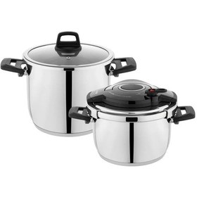 Resim Schafer Düdüklü Tencere Seti 4+6,5 Optima Çelik 