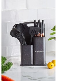 Resim Valletta Nairobi Isıya Dayanıklı Silikon Standlı 12 Parça Servis 