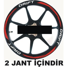 Resim Beta Moda Hub Motosiklet Jant Şeridi Mondial Drift Uyumlu Sağ-Sol/ön-Arka 