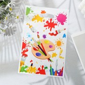 Resim 12 adet 25*16.5CM/9.84*6.49IN Plastik Boya Tema Desenli Hediye Çantası, OIGCO, Çeşitli Tema Partileri ve Günlük Kullanım İçin, Tatil Atmosferi ile 
