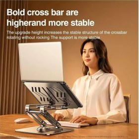 Resim Teknocan Tam Profesyonel Uyumlu Stand Tablet Bilgisayar Uyumlu Stant Açısı Ayarlanabilir Tutucu Tok Alüminyum iPad Air Uyumlu Kare TABAN%100 Tok Alüminyum Alaşımlı Katlanır RS-CP84S 