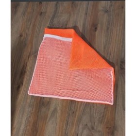 Resim Ozcmax Turuncu - Fermuarlı - Hassas Çamaşır Terlik Ayakkabı Yıkama Filesi Büyük Boy 