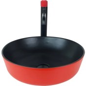 Resim Pure Concept Pure Siyah Kırmızı Tezgah Üstü Çanak Lavabo BR-102 