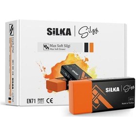 Resim Silka Maxsoft Öğrenci Silgisi 24 Lü Turuncu Art.6 