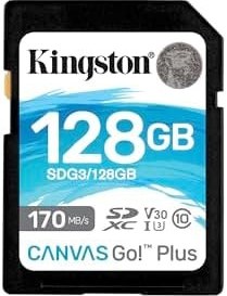 Resim Fototek Kingston 128GB Canvas Go Plus + 170MB/S Sd Hafıza Kartı Garantili Foto Kamera 170MBS Memory Card 