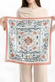 Resim HAWWA Nakkaş Bahçesi Desenli Bandana Fular 