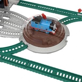 Resim Thomas ve Arkadaşları Oyuncak Tren Oyun Seti, Yükle ve Fırlat Teslimatı, Motorlu Klasik Lokomotif ve Yük Vagonu, 550 Cm'lik Ray, JDF26 