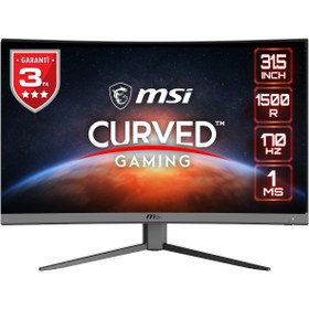 Resim MSI G32CQ4 E2 CURVED 31,5 1500R VA 2560X1440 (WQHD) 16:9 170HZ 1MS FREESYNC PREMIUM GAMING MONITOR 