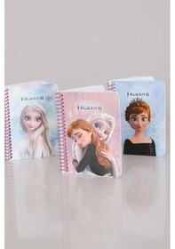 Resim Lisanslı Frozen Elsa Çizgili Not Defteri / Bloknot 80 Yaprak 