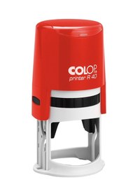 Resim Colop R40 Yuvarlak Kırmızı Kasa Siyah Keçe - 40 MM 