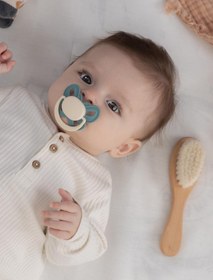 Resim Mooma Palyaço Ve Kelebek Emzik No:3 - Mavi - Mavi-Yeşil / Standart 
