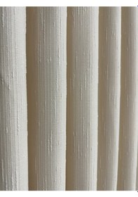 Resim Şantuk Keten Krem Fon Perde 1/3 Sık Pile Krem 