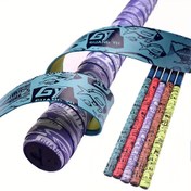 Resim 2m Uzatma Balıkçılık Çubuğu Ter Bandı Raket Anti-slip Bant Kolu Tutuşu için Tenis Badminton Sarma Kaymaz Ter Bandı 