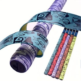 Resim 2m Uzatma Balıkçılık Çubuğu Ter Bandı Raket Anti-slip Bant Kolu Tutuşu için Tenis Badminton Sarma Kaymaz Ter Bandı 