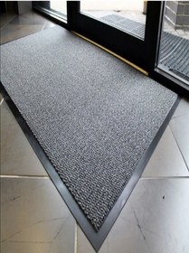 Resim Ehil Halı Siyah Gri Nem Alıcı Toz Kontrol Paspası 50x80 cm 