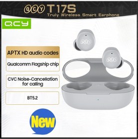 Resim Teltree Qcy T17s Kablosuz Kulaklık: Qualcomm Bt5.2, Aptx Adaptive, 4 Mikrofonlu Gürültü Önleme, 380mah Pil, İos/android Uyumlu 