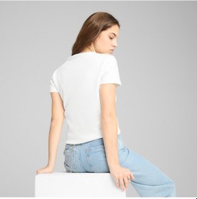 Resim Puma Kadın Beyaz Tişört 685053-02 Beyaz 