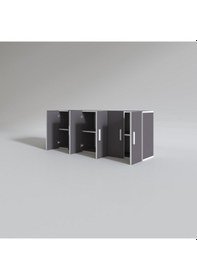 Resim Kenzlife hazır mutfak nonus gri 060*150*32 mutfak banyo dolabı kapaklı raflı 