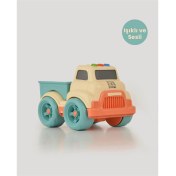 Resim Bej Sesli ve Işıklı Minik Pikap 