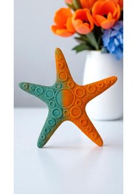 Resim Deniz Yıldızı Dekoratif Obje El Yapımı Figür 13 X 13 Cm - Renkli 