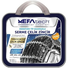 Resim Mefatech Kar Zinciri 215-50-R17 Merdiven Tipi Mahmuzlu Serme Suv 