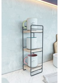 Resim Bino Bino Sofra Mutfak Düzenleyici Mutfak Rafı Organizer Ahşap Doğal L (515399466) 