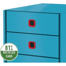 Resim Cosy C&s Çekmeceli Evrak Rafı, Mavi Abanoz 