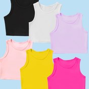 Resim 6 Renk/Rastgele Gönderilir Kızlar için Düz Renk Spor Yeleği 