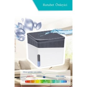 Resim Saban Beyaz, Naturel Kare - Nem Alıcı Rutubet Giderici Aparat + Tablet (500 Gram) 