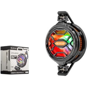Resim HADRON Hdx4382 Telefon Buz Soğutucu Fan Mıknatıs Ve Klips Rgb Siyah 