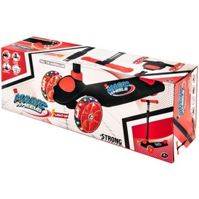 Resim Beren Oyuncak Magic Wheels Işıklı Kırmızı 3 Yaş Scooter 