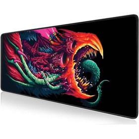 Resim batcell Gaming Mousepad Oyuncu Kaydırmaz Mouse Pad 80x30 Hyperbeast Model 