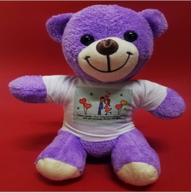 Resim Sevgililer Günü Hediye Tişörtlü Ayıcık 