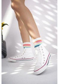 Resim Xstreet Uzun Convers Unisex Keten Ayakkabı Spor Ayakkabı Günlük Sneakers 1209 