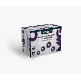 Resim VİTABEST Magnezyum Kompleks Ve Vitamin B6 60 Table 