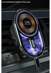 Resim Raycon 15w Manyetik Araç Içi Kablosuz Şarj Standı Ve Telefon Tutu 