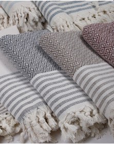 Resim Buldan İşi %100 Organik Pamuk Koltuk Örtüsü 170x210 Cm Koltuk Şalı Çekyat Kanepe Örtüsü 