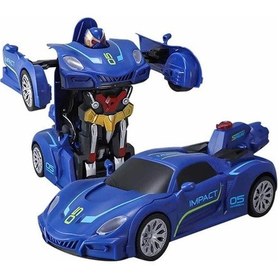 Resim Mey İthalat Transforming Robot Racer Uzaktan Kumandalı Sesli Ve Işıklı Robotlar Kırmızı 