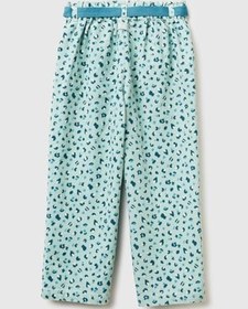 Resim United Colors of Benetton Kız Çocuk Krem Mix Desenli Beli Ayarlanabilir İpli Kadife Pantolon, 225A4JBTGF02P 