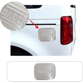 Resim Brsplast Volkswagen Caddy Uyumlu 2003-2015 Krom Depo Kapağı Paslanmaz Çelik 