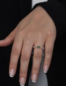 Resim Papatya Silver Gümüş Prenses Yüzük. Renkli Taşlı Ayarlanabilir Ölçü. Rose Gold Kaplama 925 Ayar Gümüş 