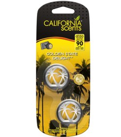 Resim California Scents Mini Diffuser Golden State Delight Tatl? Lokum Parfümlü Kalorifer Geçme Koku 2'li 