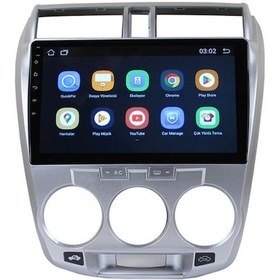 Resim Honda City Manuel 2009-2012 10 inç 6-128 GB PRO Android Carplay Multimedya 
