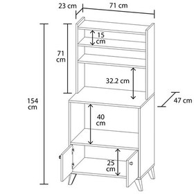 Resim İnci Fırın Dolabı Beyaz 