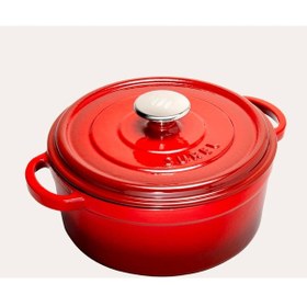 Resim Demir Döküm Derin Tencere 20 Cm Yeşil 