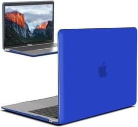 Resim Apple Macbook Pro 13.3inç M2 2022 2020 A2251 A2289 A2338 ile uyumlu Kılıf Mat Ön Arka Kapak Mavi 
