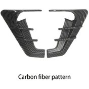 Resim Meridiangoods Parlak Karbon Fiber Tesla Model Y/3 Yan Kanat Kamera Toz Kapağı Modifiye Seti 