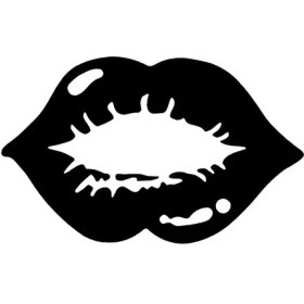 Resim GMWAX Dudak Sticker 30 x 18 cm 