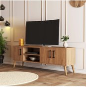 Resim 1586 EXXEN 150 CM AHŞAP AYAKLI TV ÜNİTESİ 